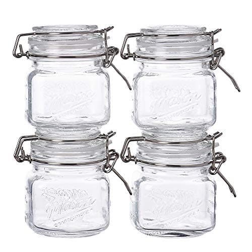 Compact Food Storage, 7OZ MINI 4 PACK, Clear