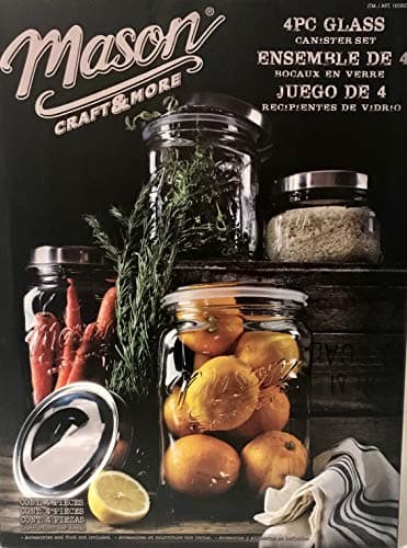 Glass Canister Set for Mason