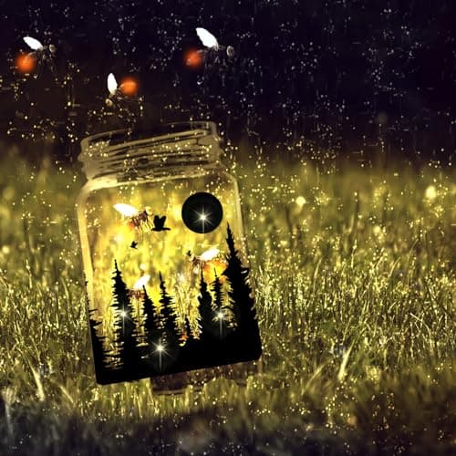 Reusable Forest Silhouette Jar Decals, 12Pcs DIY Craft Kit for Jars & Mason Can