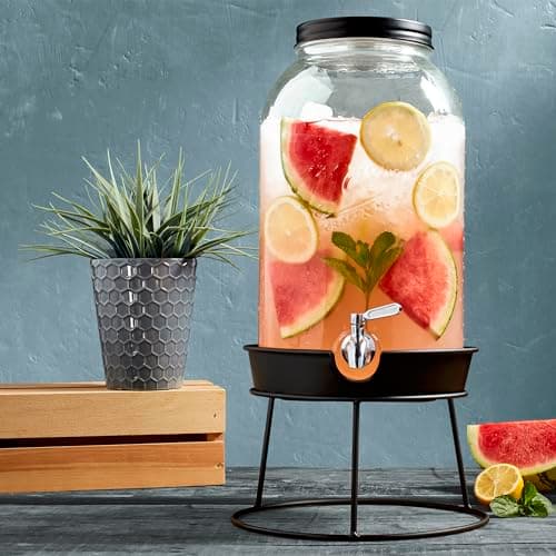 3 Gallon Glass Beverage Dispenser for Mason Craft Lovers