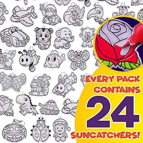 Creative Kids 24-Suncatcher Window Paint Art Kit for Kids