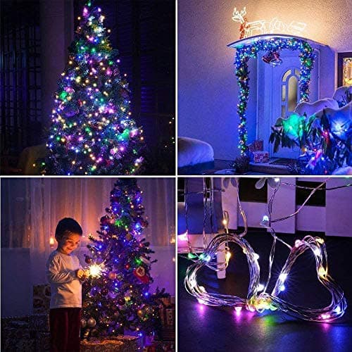 Multicolored Mini Fairy Lights 12-Pack 7ft LED Lights for Crafts and Décor
