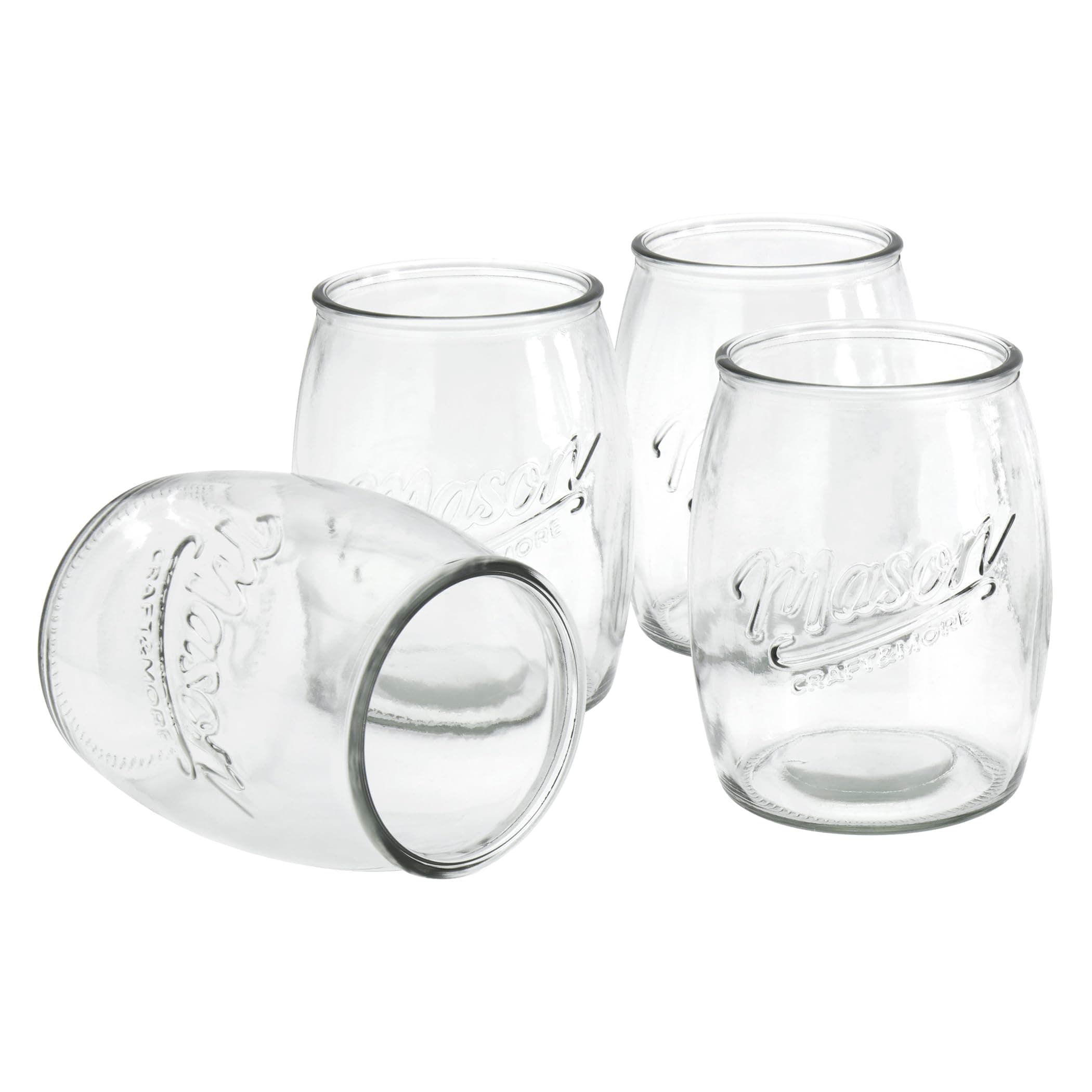 Glass Belly Drinking Jars for Adults