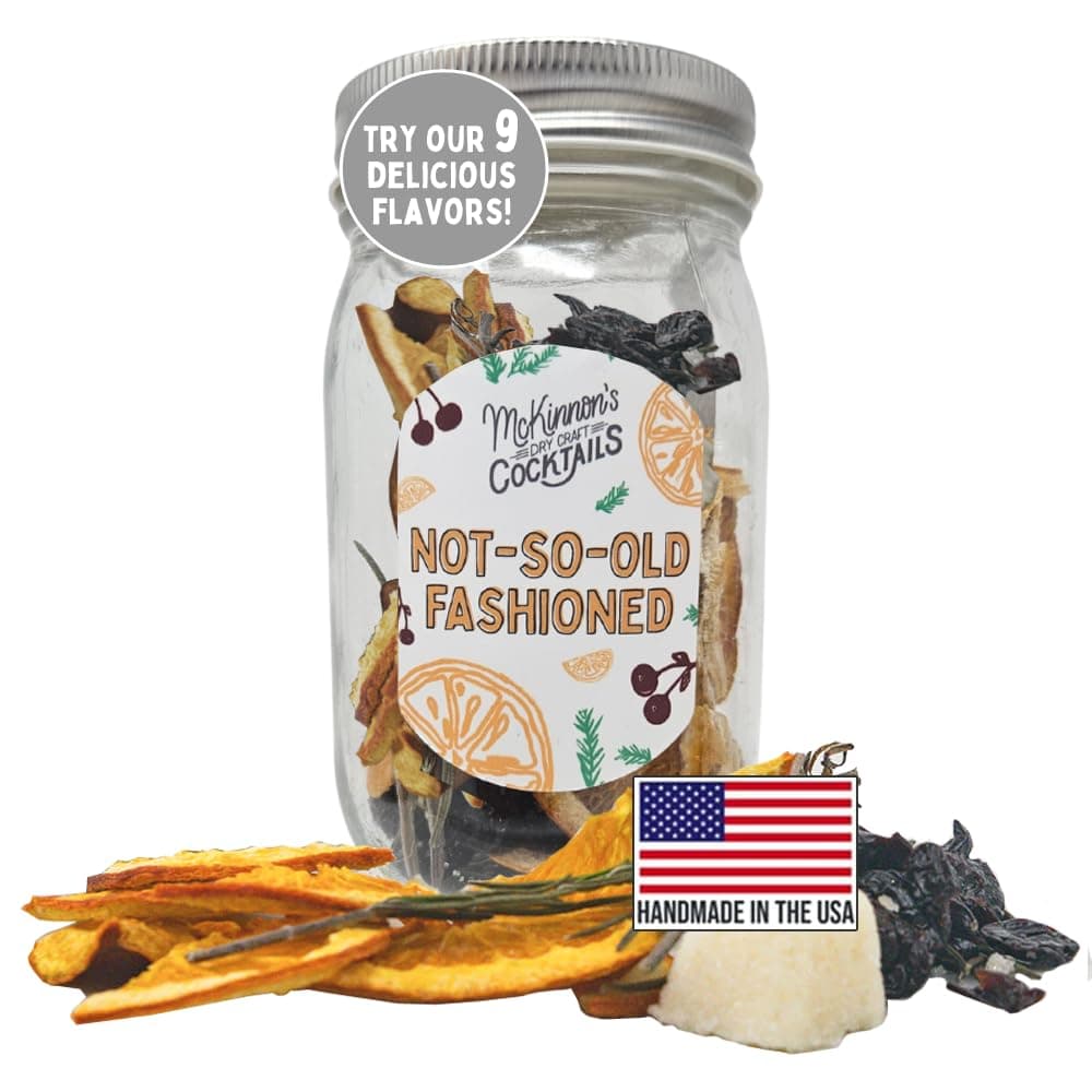 McKinnon’s Dry Craft Cocktails Infusion Kit, Dehydrated Fruits & Herbs, Not-So-Old Fashioned, Serves 8-16 Drinks