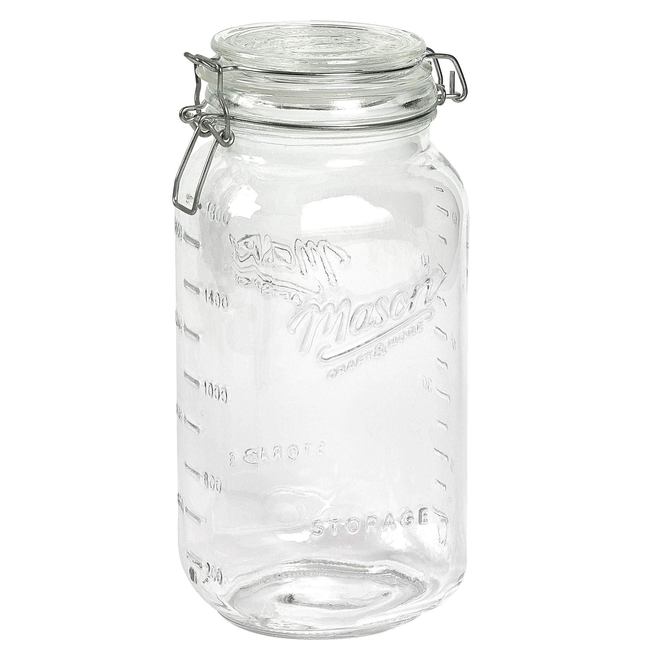 Airtight Kitchen Food Storage Jars, Extra Large Clamp Jar