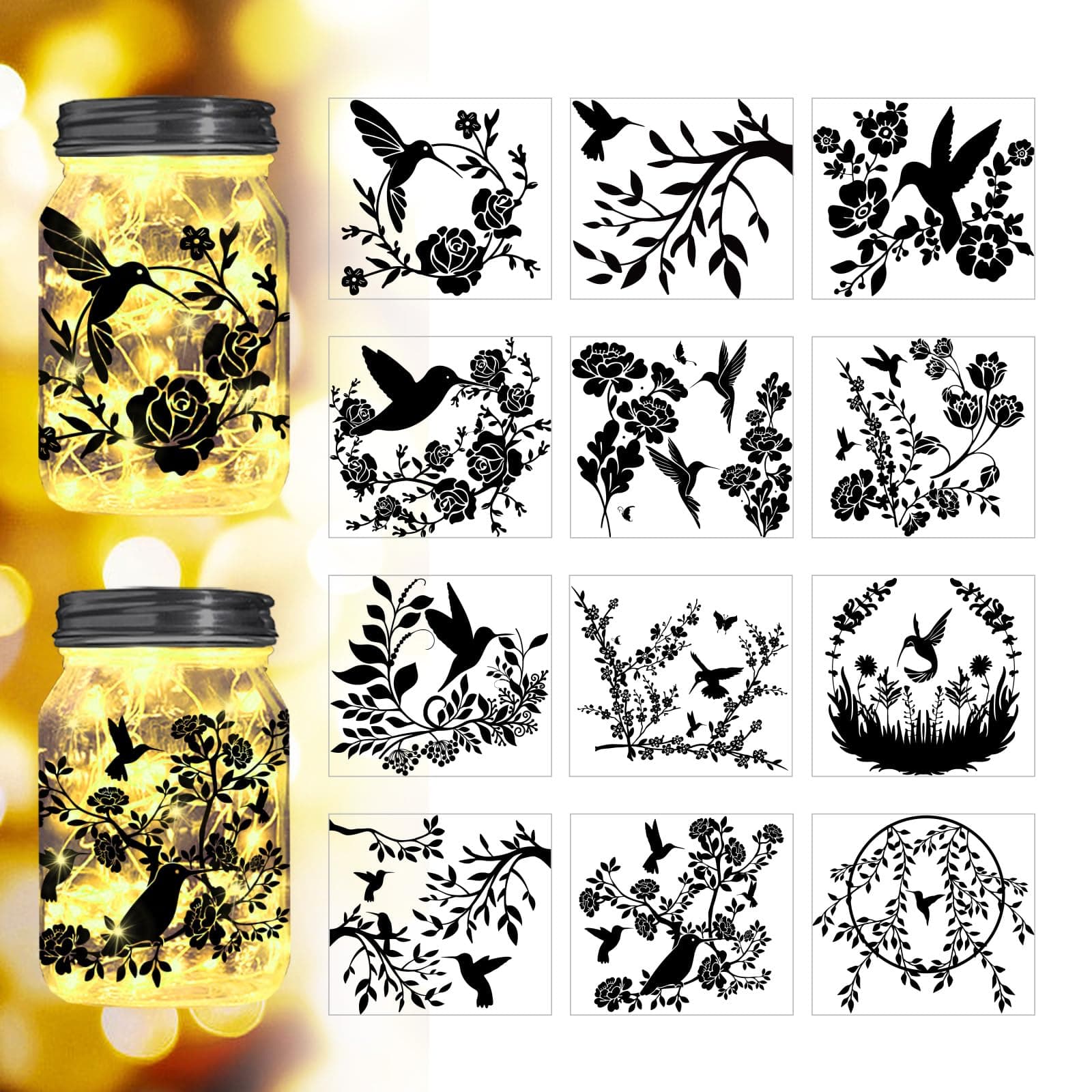 Fairy Silhouette Stickers and Lantern DIY Craft Kit