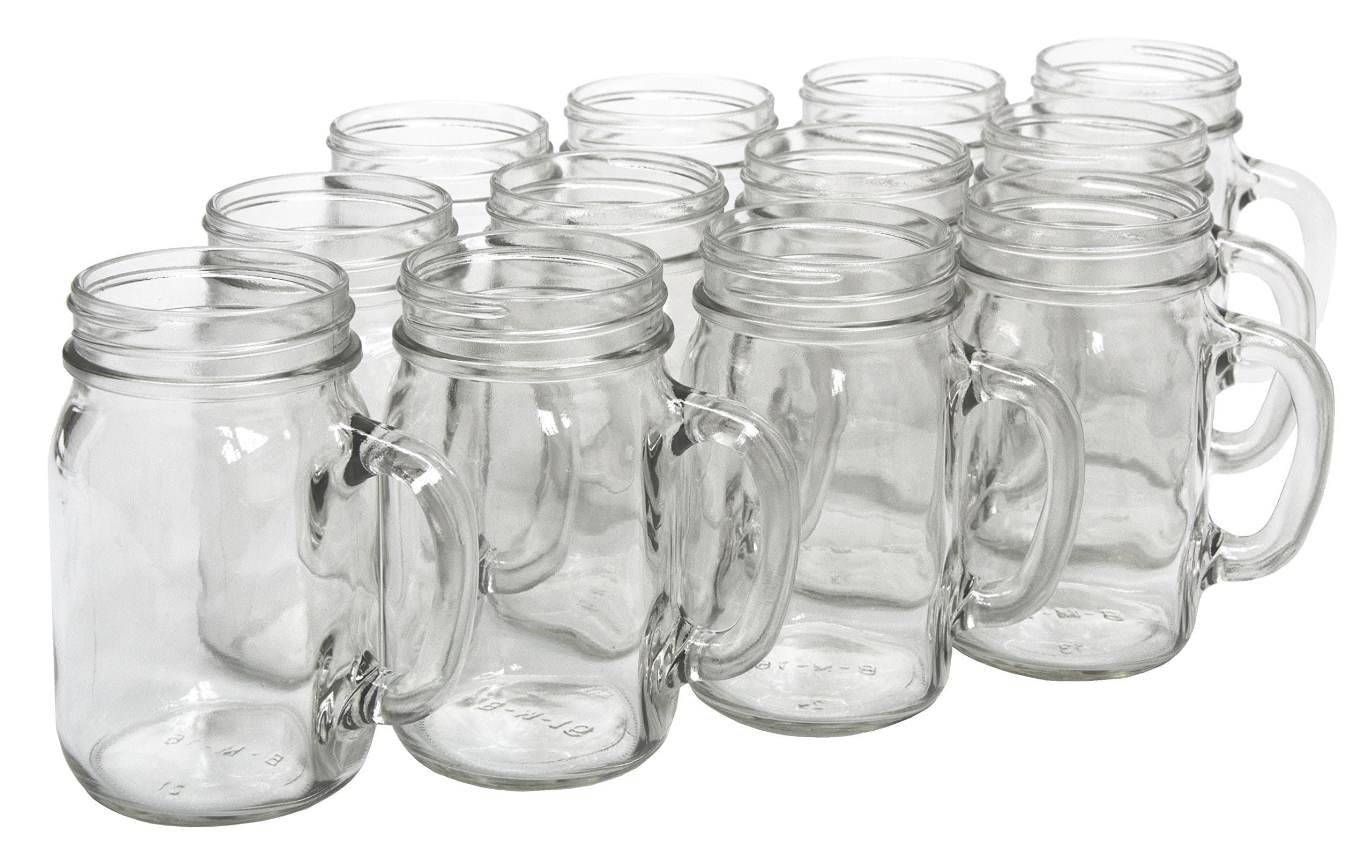 North Mountain Supply No Lids Glass Pint Mugs & Jars - Case of 12