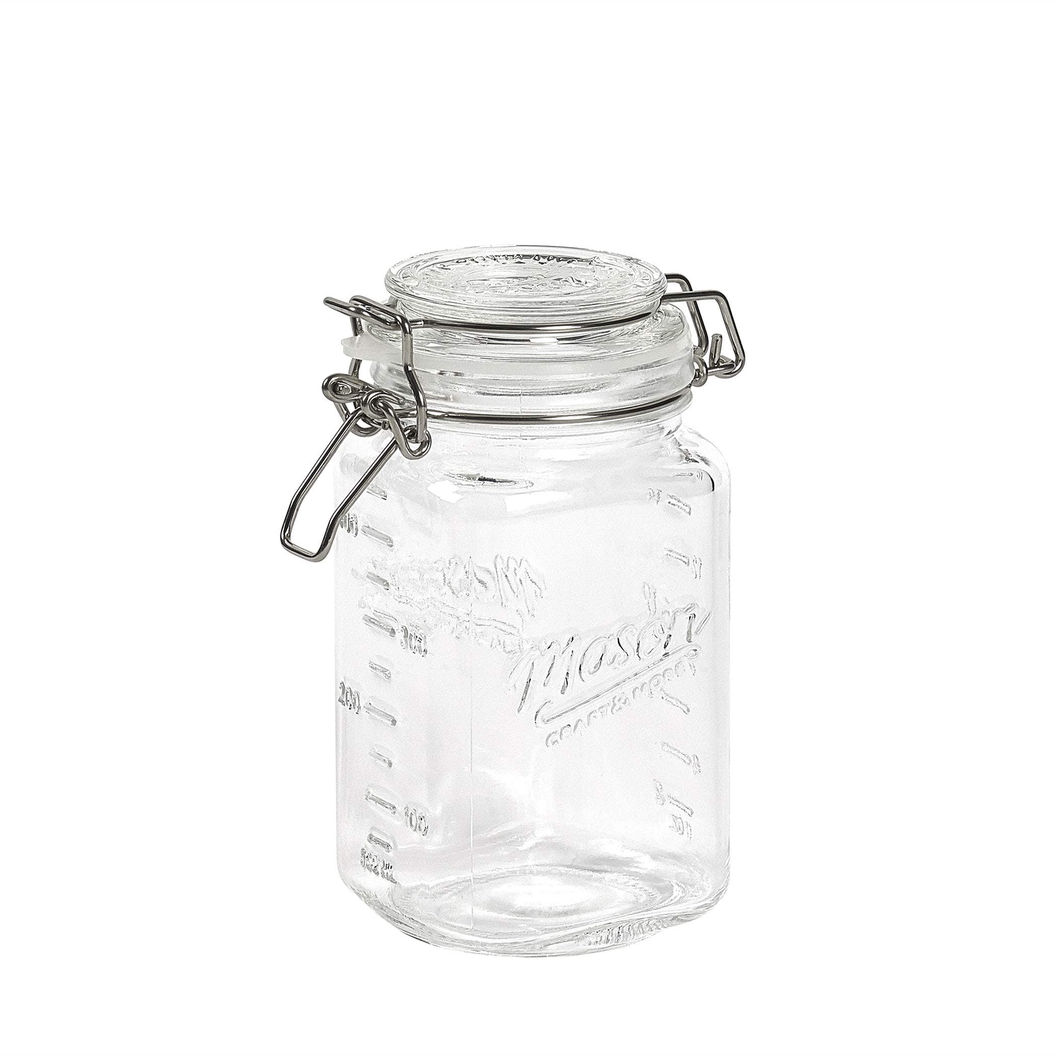 Mason Craft Airtight 50 Ounce Clear Glass Storage Jar