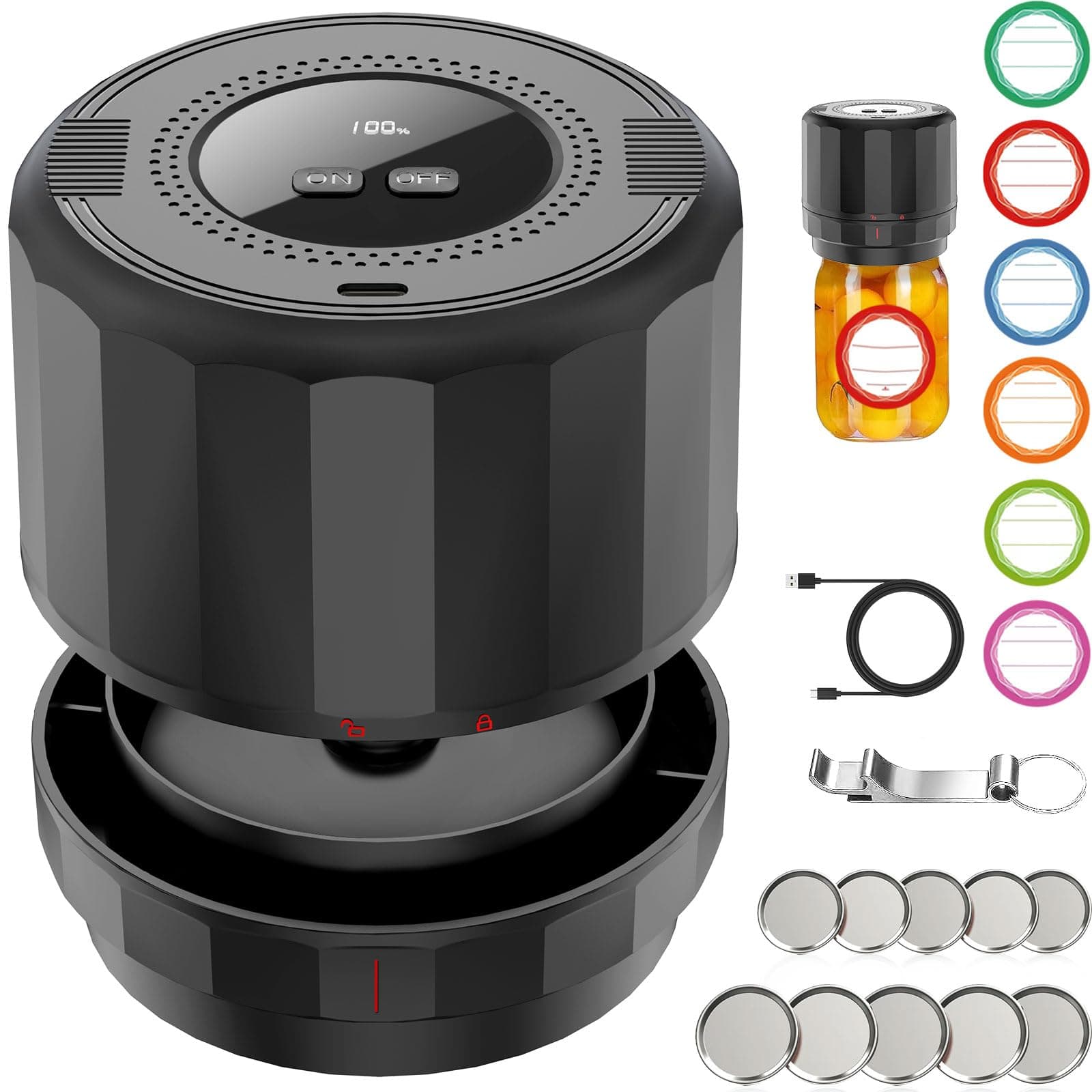 M11 Electric Mason Jar Vacuum Sealer Kit