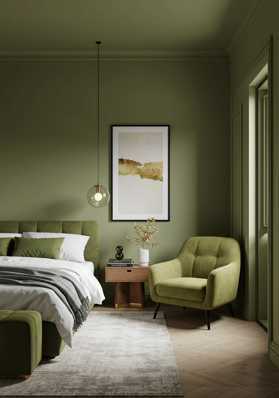 Modern Olive Green Bedroom Decor Tips